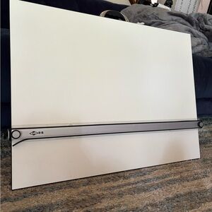 White Drawing Board with Black Parallel Bar